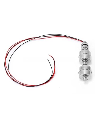 Hookurity Edelstahl Doppel Ball Schwimmerschalter Tank Flüssigkeit Wasserstand Durchflusssensor Wasserstandregler 100-400mm(300MM) von Hookurity
