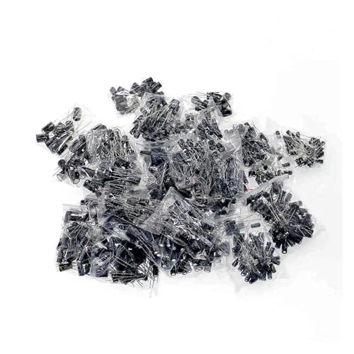 Hookurity Elko 900 Stück 30 Arten 0,1 uF – 1000 uF Elektrolytkondensatoren, Verschiedene Set-Pack-Kit-Kondensatoren 10 V 16 V 25 V 50 V Mix-Kondensatoren Hookurity Elko 900 Stück 30 Arten 0,1 uF – 1000 uF Elektrolytkondensatoren, Verschiedene Set-Pack-Kit-Kondensatoren 10 V 16 V 25 V 50 V Mix-Kondensatoren von Hookurity