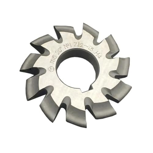 Hookurity HSS Zahnradfräser Modul 1 PA20 Grad Bohrung 22mm #1-8 HSS Evolventenzahnradfräser Hochgeschwindigkeitsstahl-Zahnradfräser Zahnradschneidwerkzeuge(7-55-134 Gear) von Hookurity
