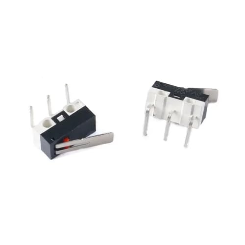 Hookurity Mikro-Endschalter 10 Stück Endschalter NO NC 3 Pins PCB Terminals SPDT 1A 125 V Roller Arc Hebel Snap Action Push Mikroschalter(13.5mm Lever Right) von Hookurity