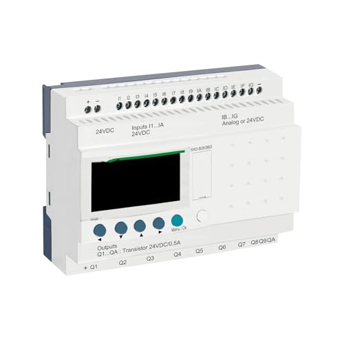 Hookurity Modulares Smarts-Relais Zelio+Logic - 26 IO - 24 V DC - Uhr - Display SR3B262BD von Hookurity