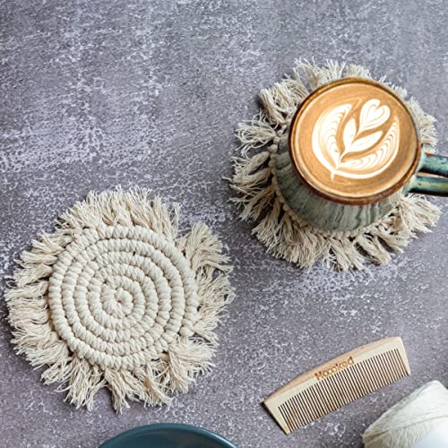 DIY Makramee-Set Untersetzer Guscio Almond von Hoooked