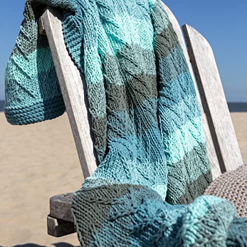 DIY Strickset Decke Colares Emerald Herb von Hoooked