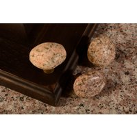Küchenknauf Aus Granit, Qualität Made Inmichigan, Weiche, Helle, Neutrale Und Pastellfarbene Töne Mit Massivem, Handgefertigtem, Verwittertem von HooplaHardware