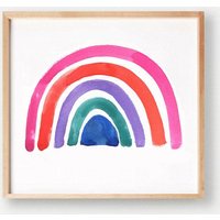 Regenbogen "Juwel" Illustration Benutzerdefinierte Aquarell in 5 X 7 Oder 8 10 12 von HooplaLove