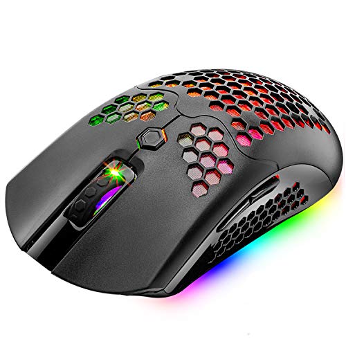 Drahtlose/verkabelte leichte Gaming-Maus, Dual-Modi, wiederaufladbare 800-mAh-Mäuse, PMW3325,12000 DPI, 16 RGB-Hintergrundbeleuchtung, 69G Honeycomb Shell-Design, 7 programmierbare Tasten mit Treiber Drahtlose/verkabelte leichte Gaming-Maus, Dual-Modi, wiederaufladbare 800-mAh-Mäuse, PMW3325,12000 DPI, 16 RGB-Hintergrundbeleuchtung, 69G Honeycomb Shell-Design, 7 programmierbare Tasten mit Treiber von Hoopond