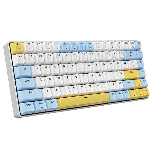 Hoopond Hot-Swap-fähige mechanische Gaming-Tastatur,80% kabelgebunden tragbar gemischte Farben kompakte Tastatur mit linearem roten Schalter,84 Tasten mit 20 RGB-Backlits für Laptop PC Spieler PS4 Hoopond Hot-Swap-fähige mechanische Gaming-Tastatur,80% kabelgebunden tragbar gemischte Farben kompakte Tastatur mit linearem roten Schalter,84 Tasten mit 20 RGB-Backlits für Laptop PC Spieler PS4 von Hoopond