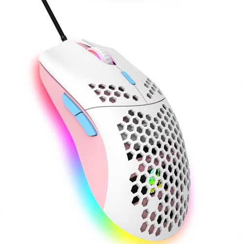 新品 Kabelgebundene Gaming-Maus, 6 RGB-Beleuchtung 6400 DPI Programmierbare USB-Gaming-Mäuse mit 6 Tasten, ergonomisches 新品 Kabelgebundene Gaming-Maus, 6 RGB-Beleuchtung 6400 DPI Programmierbare USB-Gaming-Mäuse mit 6 Tasten, ergonomisches von Hoopond