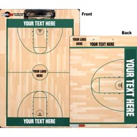 Personalisiertes Coach Klemmbrett, Basketball Board, Dry Erase Coaching Geschenk Für Coach, Individuelles Clipboard | 2 Seitig von HoopsKing
