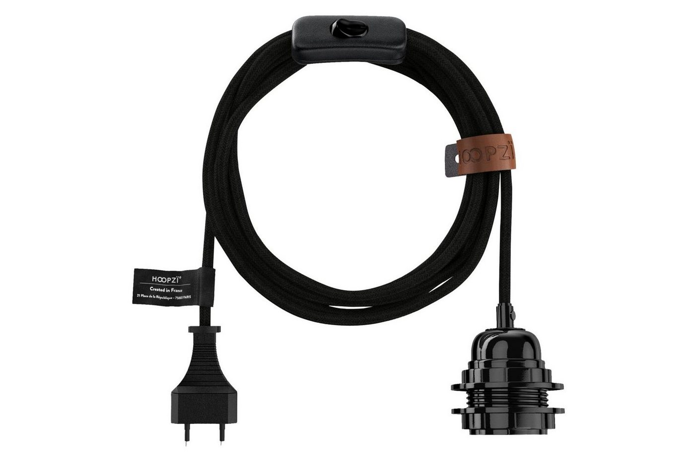 Hoopzi Lampenfassung Bala Fassung e27 mit Kabel und Schalter Lampe Pendelleuchte von Hoopzi