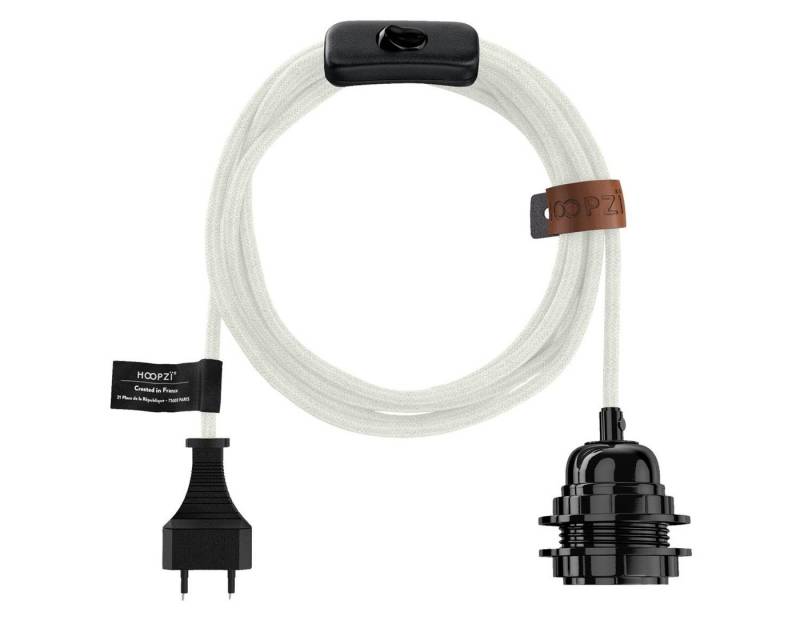 Hoopzi Lampenfassung Bala Fassung e27 mit Kabel und Schalter Lampe Pendelleuchte, Vintage Retro Industiedesign von Hoopzi