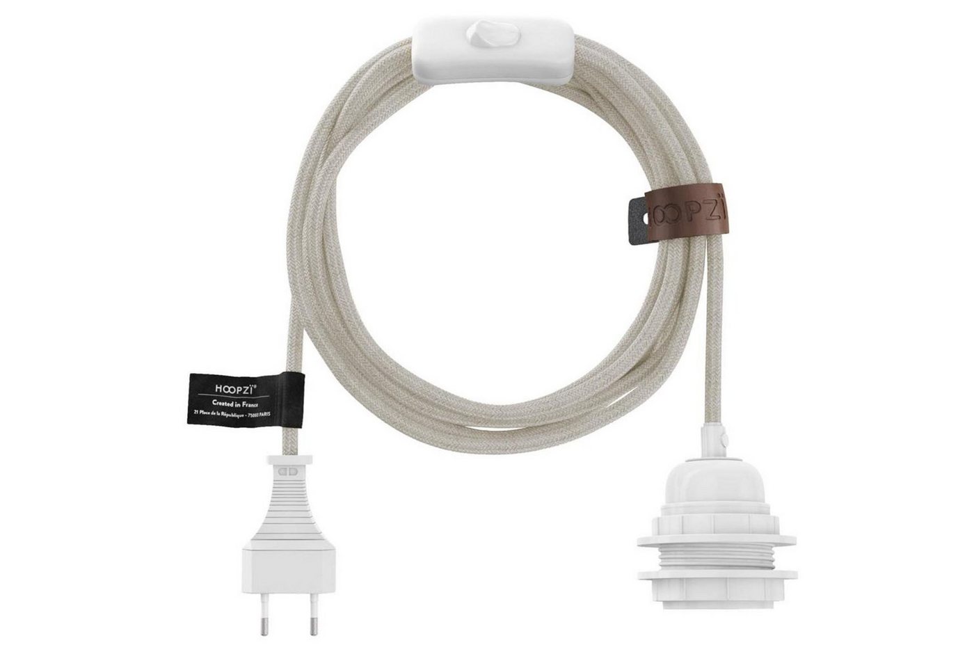 Hoopzi Lampenfassung Bala Fassung e27 mit Kabel und Schalter Lampe Pendelleuchte von Hoopzi