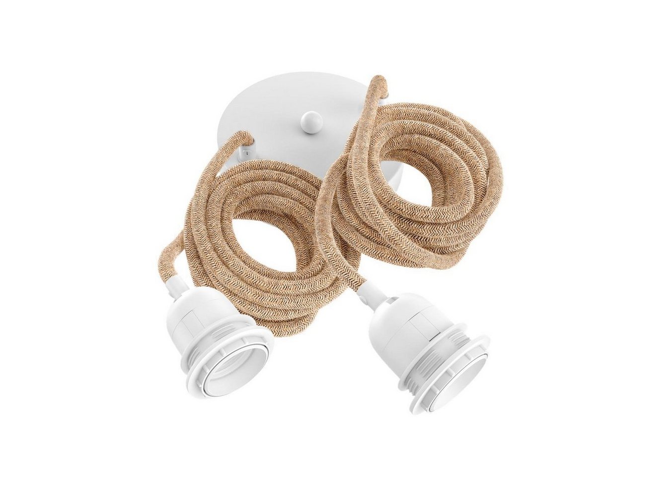 Hoopzi Pendelleuchte Hang 2 Pendelleuchte 2,5m Textilkabel 2 X E27 Fassung, ohne Leuchtmittel, Vintage Hoopzi Pendelleuchte Hang 2 Pendelleuchte 2,5m Textilkabel 2 X E27 Fassung, ohne Leuchtmittel, Vintage von Hoopzi