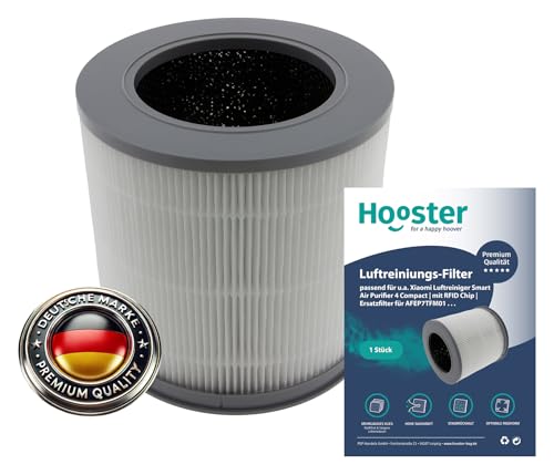 1 HEPA Filter kompatibel mit Xiaomi Smart Air Purifier 4 COMPACT (NICHT 4 Lite und NICHT 4 PRO) | mit RFID Chip von Hooster