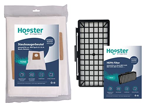 10 Staubsaugerbeutel für Siemens Z 7.0 + passender HEPA Filter | für Siemens VSZ7A400 und VSZ7442S Staubsauger 10 Staubsaugerbeutel für Siemens Z 7.0 + passender HEPA Filter | für Siemens VSZ7A400 und VSZ7442S Staubsauger von Hooster