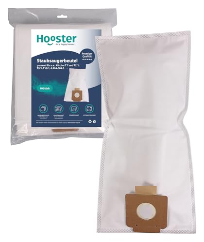 10 Staubsaugerbeutel passend für Kärcher T 7 und T7/1 | ersetzt den Kärcher Beutel 6.904-084.0 von Hooster