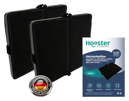 2er-SET Aktivkohlefilter kompatibel mit Miele DKF12-1 für Dunstabzugshaube DA269-4 / DA279-4 / DA390 und DA420 | Filter für Dunstabzug 2er-SET Aktivkohlefilter kompatibel mit Miele DKF12-1 für Dunstabzugshaube DA269-4 / DA279-4 / DA390 und DA420 | Filter für Dunstabzug von Hooster
