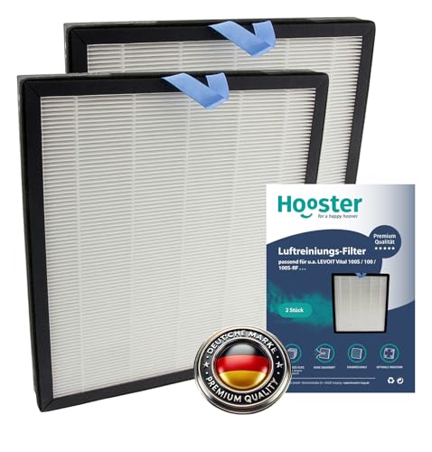 2er-SET Filter kompatibel mit Levoit Vital 100s Luftreiniger | HEPA Filter und Aktivkohlefilter | Ersatzfilter für Levoit LRF-V102-WEU 2er-SET Filter kompatibel mit Levoit Vital 100s Luftreiniger | HEPA Filter und Aktivkohlefilter | Ersatzfilter für Levoit LRF-V102-WEU von Hooster