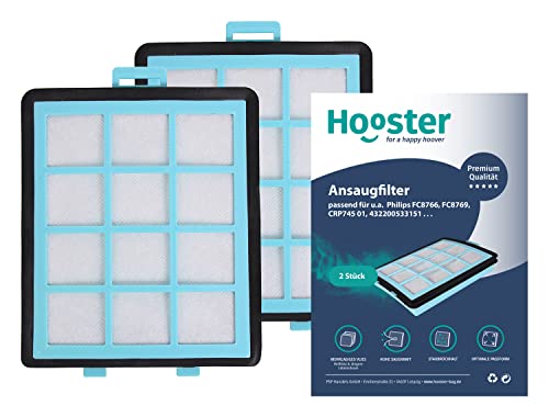 2er-SET HEPA Filter kompatibel mit Philips Staubsauger FC8766 und FC8769 | Ersatz für Philips CRP745 01 2er-SET HEPA Filter kompatibel mit Philips Staubsauger FC8766 und FC8769 | Ersatz für Philips CRP745 01 von Hooster