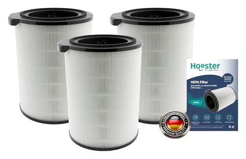 3 Filter kompatibel mit Bosch Air 6000 Luftreiniger | 360° HEPA/Aktivkohle-Filter für eine optimale Luftreinigung von Hooster