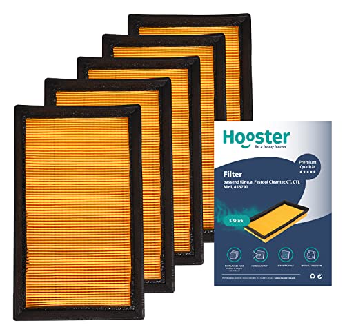 5 Filter kompatibel mit Festool CLEANTEC HF CTL MINI/MIDI bis Baujahr 2018 | Ersatz für Filter 456790 von Hooster