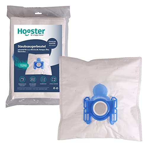 Hooster 10 Stück Staubsaugerbeutel für AEG CE 2000 / CE Power24 - Größe 28 - Vampyr CE Serie/AS 26 | Material Vlies 5-lagig - 10er Packung inkl. Mikrofilter Hooster 10 Stück Staubsaugerbeutel für AEG CE 2000 / CE Power24 - Größe 28 - Vampyr CE Serie/AS 26 | Material Vlies 5-lagig - 10er Packung inkl. Mikrofilter von Hooster