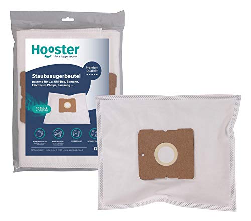 Hooster 10 Stück Staubsaugerbeutel passend für AEG AE 4580 / AE4580 Ergo Essence/Electrolux/mit Zusatzfiltervlies von Hooster