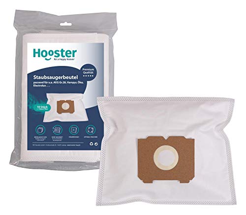 Hooster 10 Stück Staubsaugerbeutel passend für Progress EBP 0195 / EBP0195 / EBP.0195 / EBP/0195 / EBP-0195 / mit Filter von Hooster
