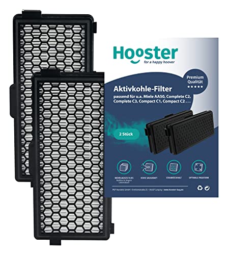Hooster 2 Filter kompatibel mit Miele SF-AA 50 Air Clean Staubsaugerfilter für Miele C2 C3 S8340 u.a. von Hooster