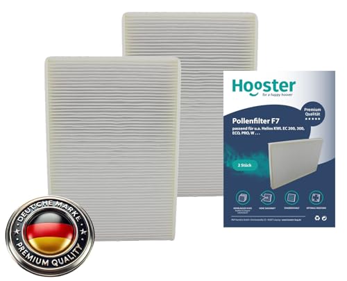 Hooster 2 Filtersets passend für Helios KWL EC 200 / EC 300 | 4x Filtermatte G4 und 2x Kompaktfilter F7 Hooster 2 Filtersets passend für Helios KWL EC 200 / EC 300 | 4x Filtermatte G4 und 2x Kompaktfilter F7 von Hooster