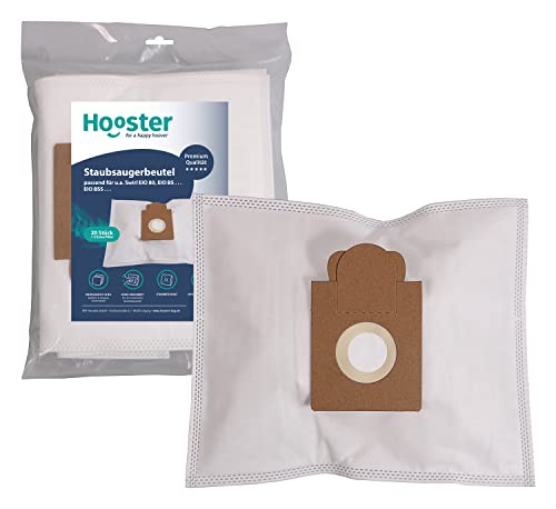 Hooster 20 Stück Staubsaugerbeutel kompatibel mit Swirl EIO 80 / EIO80 mit Zusatzfilter von Hooster