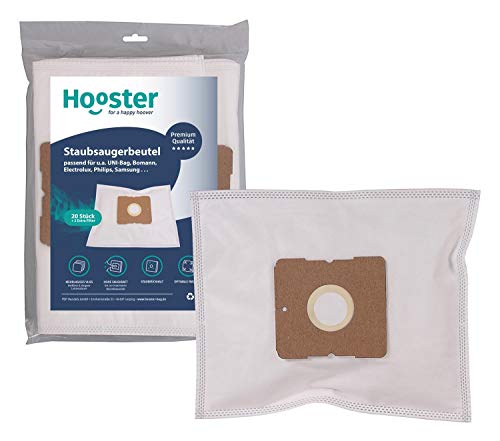 Hooster 20 Stück Staubsaugerbeutel passend für Dirt Devil M 3050-1 / M3050-1 / M-3050-1 Classic/mit Zusatzfiltervlies von Hooster