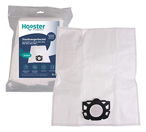 Hooster 20 Stück Staubsaugerbeutel passend für Kärcher WD 6P / WD6P / WD-6-P Premium Renovation von Hooster