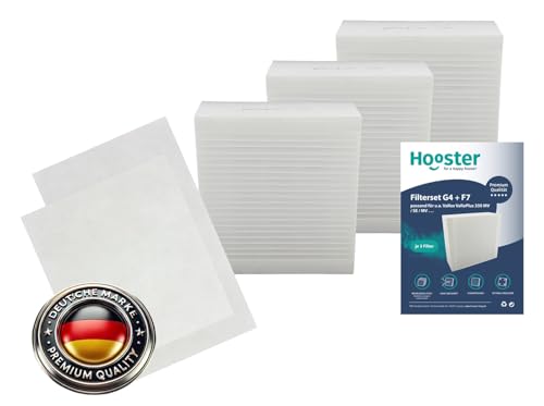 3 Filter SETs passend für Vallox ValloPlus 350 MV/SE/SC | 6x Filtermatte G4 und 3x Kompaktfilter F7 von Hooster