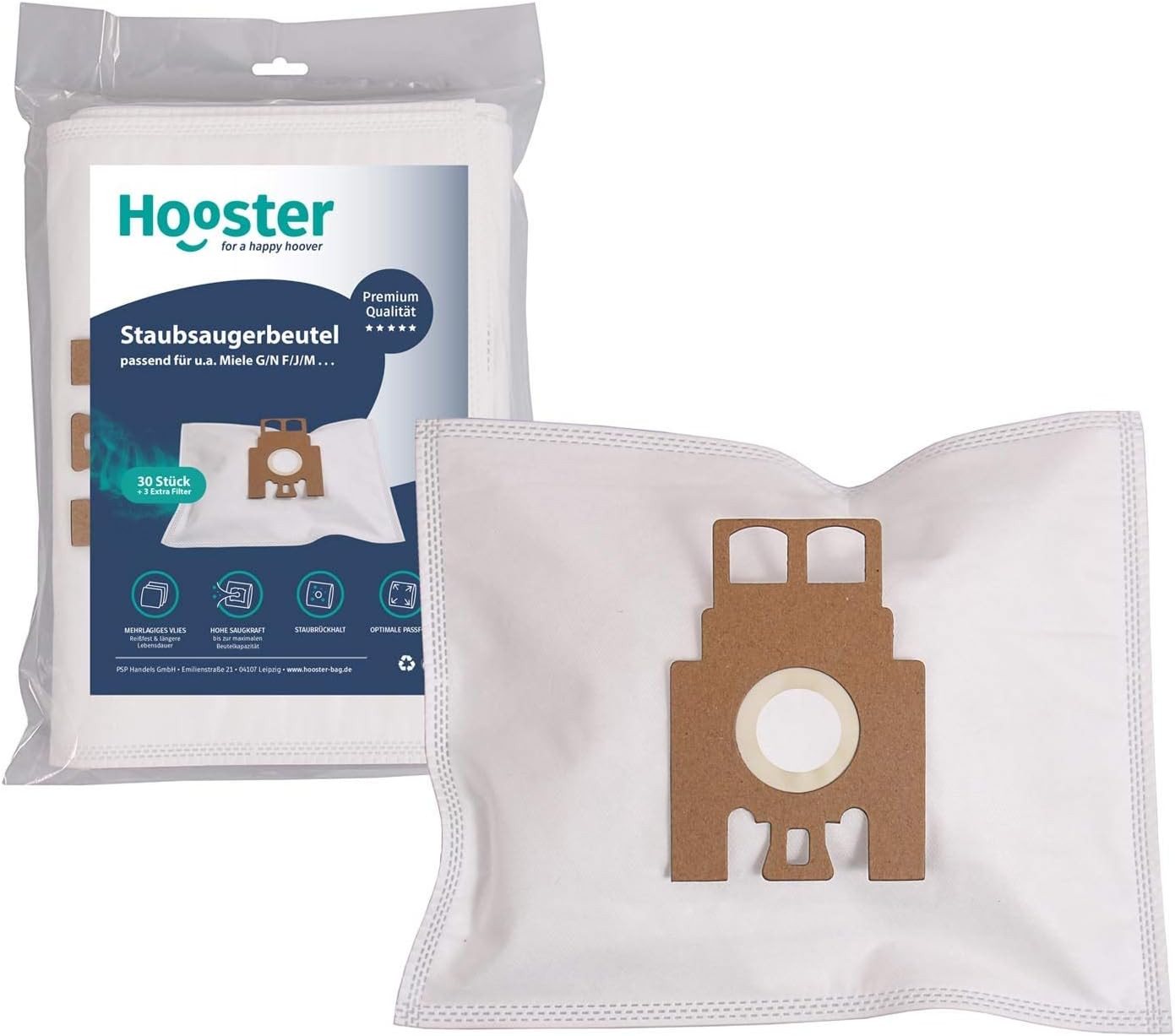 Hooster Staubsaugerbeutel 30 Stück passend für Miele Complete C 2 / C2 / C.2 /C/2, / C-2 Tango Ecoline/Eco Line mit Zusatzfiltervlies Hooster Staubsaugerbeutel 30 Stück passend für Miele Complete C 2 / C2 / C.2 /C/2, / C-2 Tango Ecoline/Eco Line mit Zusatzfiltervlies von Hooster