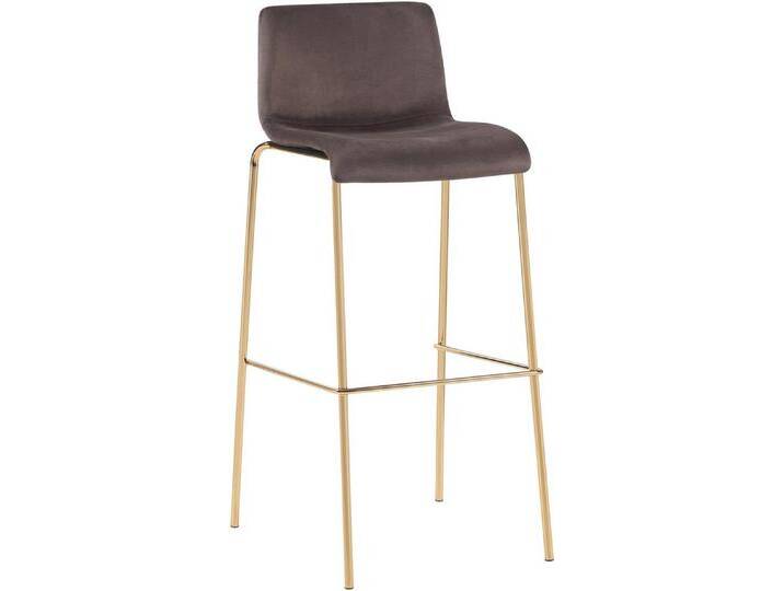 CLP Bistrostuhl Barhocker Hoover Samt Vierfußgestell Gold, grün CLP Bistrostuhl Barhocker Hoover Samt Vierfußgestell Gold, grün von Hoover