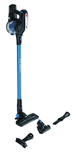 HOOVER Akku-Hand- und Stielstaubsauger H-FREE 200 Pets, HF222UPT, 22 Volt, ultra bewegliche Bodendüse und extrem leicht, Miniturbodüse ideal zur Tierhaarentfernung, Schwarz / Blau von Hoover