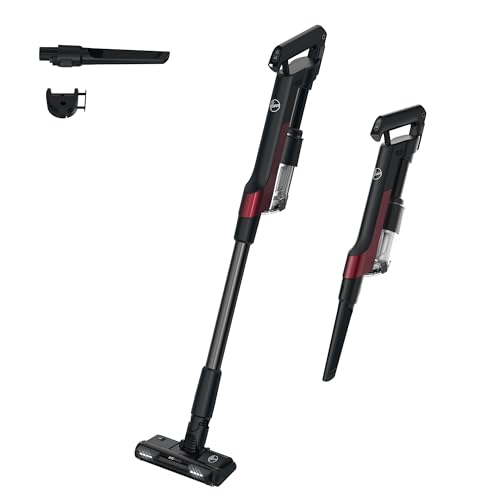 Hoover ultraleichter kabelloser HF2 Akku Staubsauger mit Verdichtungs-Funktion für 3X mehr Staubkapazität, bis zu 40min Laufzeit, Anti-Twist gegen Haarverwicklung, LED & Hartbodendüse [HF201H] von Hoover
