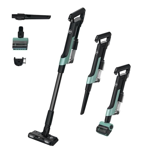 Hoover ultraleichter kabelloser HF2 Akku Staubsauger für Tierhaare, mit Verdichtungs-Funktion für 3X mehr Staubkapazität, Anti-Twist gegen Haarverwicklung, LED-Leuchten, 40min Laufzeit [HF201P] von Hoover