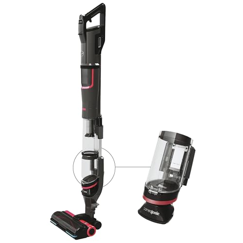 HOOVER HFX Akku Staubsauger mit LED-Licht, bis 120 m² saugen I Staubsauger kabellos mit CORNER GENIE™ zum Reinigen von Ecken & Kanten I mit ANTI-TWIST gegen Verheddern eingesaugter Haare [HFX10H] von Hoover