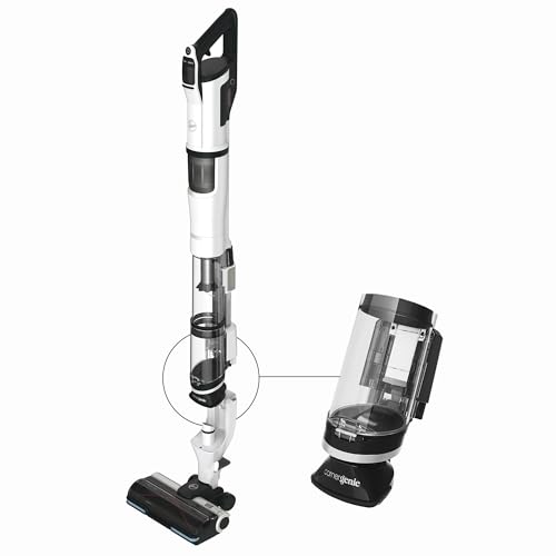 HOOVER HFX Akku Staubsauger mit LED, bis 60min saugen I Staubsauger kabellos mit CORNER GENIE™ zum Reinigen von Ecken & Kanten I mit ANTI-TWIST gegen Verheddern eingesaugter Haare [HFX20H] von Hoover