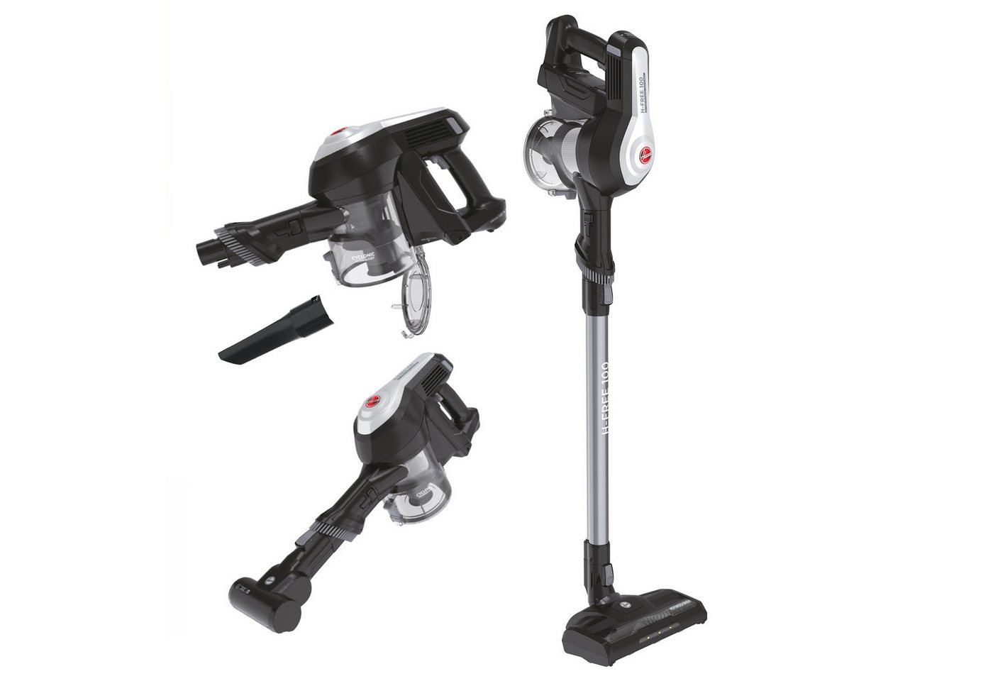 Hoover Akku-Hand-und Stielstaubsauger HF122BPT 011, Beutellos, Multi Reinigungssystem von Hoover