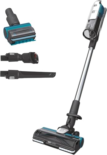 Hoover Akku-Staubsauger Tierhaare HF9 PET I Bis zu 120 m² mit 1 Akku I Leistungsstarker Staubsauger kabellos & beutellos I Akkusauger mit Tier-Düse & Anti-Twist Düse mit LED-Licht für alle Böden von Hoover