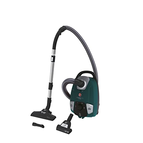 Hoover Bodenstaubsauger mit 3,5 L Beutel & HEPA Filter – leiser Staubsauger (72 dBA) mit automatischem Beutelentsorgungssystem & Haustier-Zubehör – Allergy Edition für Allergiker [HE330ALG] von Hoover