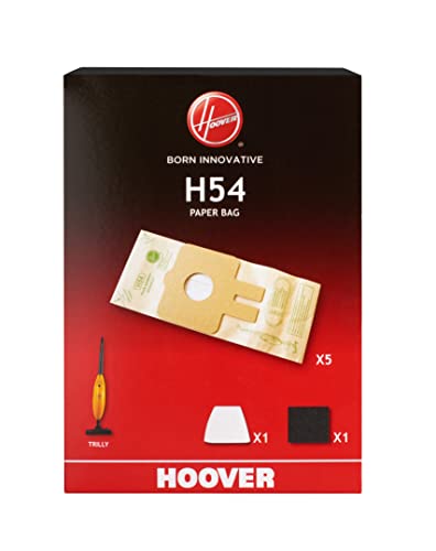 Hoover 9199522 H54 Beutel für Trilly (x5) mit Filter Kit, Paper von Hoover
