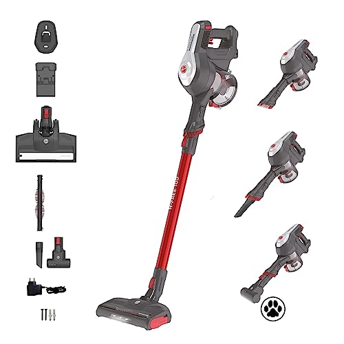 Hoover Akku Staubsauger H-Free 100 5-in-1 mit Turbo Boost & LED-Bürste | 40 Min Laufzeit, 0,9L XL Staubbehälter, Tierhaar-Spezialist für Teppich/Auto/Sofa/Wand, Leichter Staubsauger Kabellos Hoover Akku Staubsauger H-Free 100 5-in-1 mit Turbo Boost & LED-Bürste | 40 Min Laufzeit, 0,9L XL Staubbehälter, Tierhaar-Spezialist für Teppich/Auto/Sofa/Wand, Leichter Staubsauger Kabellos von Hoover