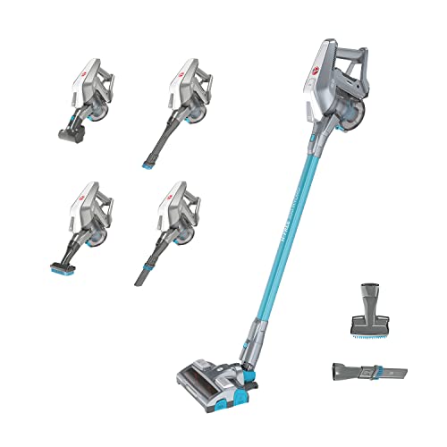 Hoover Akku Saugwischer mit Licht – 3-in-1 Staubsauger mit Wischfunktion & Handsauger – 25 Min. Laufzeit – mit 2-in-1 Zubehör und großem Staubbehälter – Wischsauger mit Parkfunktion [HF322YHM] von Hoover