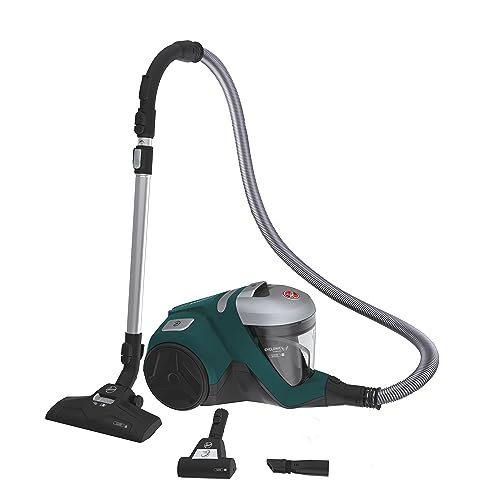 Hoover Bodenstaubsauger mit HEPA-13-Filter & Tierhaar-Düse – beutelloser Staubsauger mit XL-Staubbehälter – leiser Zyklon-Staubsauger (75 dBA), für Allergiker geeignet [HP330ALG] von Hoover