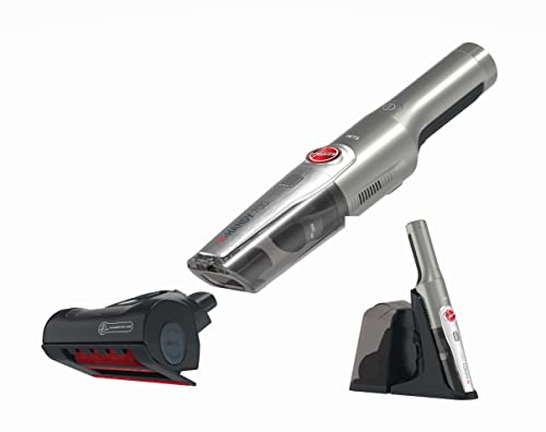 Hoover Handstaubsauger mit Tierhaar-Düse für Auto, Polster, Tisch – Leichter & kraftvoller Handsauger mit LED-Licht – Auto Staubsauger mit 3-in-1 Aufsatz [HH710PPT] von Hoover