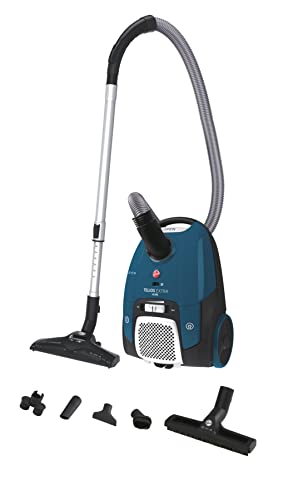 Hoover TELIOS EXTRA Bodenstaubsauger mit Beutel / All Floors Adaptive Teppich- und Bodendüse mit Saugregler / 700 W / 69 dBA / Beutelkapazität 3,5 l / Arbeitsradius 8,6 m / Modell: TXL10HM 011 von Hoover